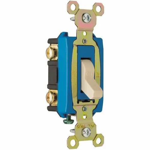 Pass & Seymour CSB15AC2I Hard Use Specification Grade Switch 15A 120/277V Ivory 1.25 Inch Width
