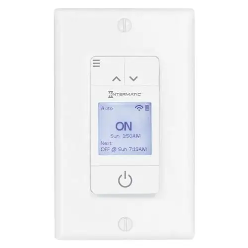 Intermatic STW700W Ascend Smart 7-Day Programmable Wi-Fi Timer 120 VAC 15A White
